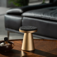 Diffuseur d'arômes de luxe en métal doré, sans eau, à base de roche volcanique, diffuseur de parfum silencieux pour la maison