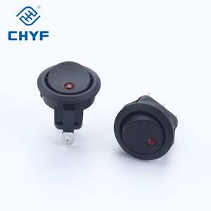 20a 12v 220v वाटरप्रूफ क्षणिक मिनी माइक्रो रॉकर स्विच ऑफ डॉट लाइट कार बोट राउंड ऑन/ऑफ स्स्ट dpt स्विच प्लास्टिक - Product Image 6