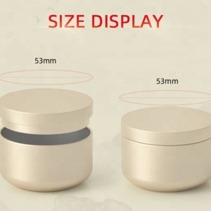 กระป๋องอะลูมิเนียมสำหรับเทียนขนาด 50 มล. 1.5 ออนซ์ พร้อมฝาปิด ขายส่ง - Product Image 2