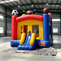 Château gonflable de qualité commerciale EN14960 CE, 13x13 pieds, en PVC, pour les activités de plein air, les fêtes et les jeux.