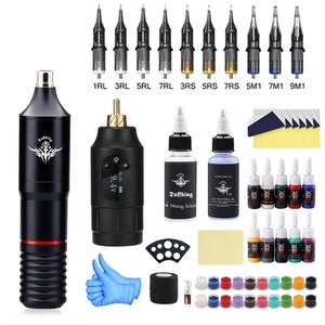 Profesyonel Dövme Makinesi Motorlu Makine Havalı Dövme Kalemi Seti Yeni Başlayanlar İçin Tam <span class=keywords><strong>Set</strong></span> Hepsi Bir Arada Araçlar - Product Image 5