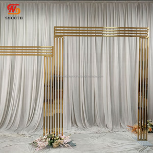 Arche Métallique Dorée Lisse pour Décoration de Fond de Table, Support de Toile de Fond pour Mariages et Fêtes - Product Image 6