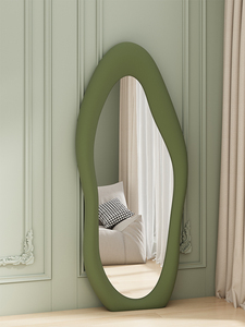 Moderner Ganzkörperspiegel aus Glas in Cremefarbenem Wolken-Design für Schlafzimmer, Wohnzimmer, Influencer-Bekleidungsgeschäft, Mango-Ankleidespiegel - Product Image 5