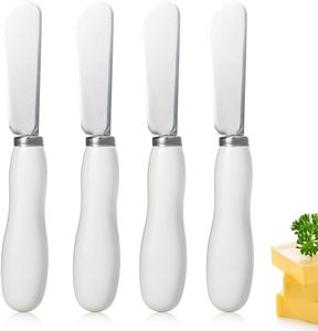Espátula de Cocina de Acero Inoxidable, Mini Espátula para Mantequilla, Cuchillo para Queso, Mango de Plástico Ecológico, Apta para Lavavajillas - Product Image 1
