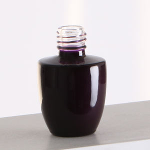 Botella Vacía para Esmalte <span class=keywords><strong>de</strong></span> Uñas al por Mayor, Tapa Met Bortel, Escultura <span class=keywords><strong>de</strong></span> Fibra <span class=keywords><strong>de</strong></span> Vidrio, Diseño Hueco Negro Mate, para Aceite - Product Image 5