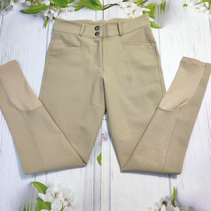 Dernières culottes d'équitation pour femmes en silicone pleine longueur en stock, compétition, faible MOQ, jodhpurs d'équitation, collants avec poches - Product Image 2