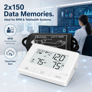 Misuratore di <span class=keywords><strong>Pressione</strong></span> Sanguigna da Braccio Smart Bluetooth con Schermo Grande, Funzione Vocale, Retroilluminazione <span class=keywords><strong>e</strong></span> Rilevamento dell'<span class=keywords><strong>Aritmia</strong></span>, Certificato CE - Product Image 5
