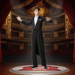 Abito da ballo da sala su misura per <span class=keywords><strong>uomo</strong></span> con consegna rapida, personalizzato, per vendita al dettaglio, costume da ballo da <span class=keywords><strong>uomo</strong></span>, costumi per TV <span class=keywords><strong>e</strong></span> <span class=keywords><strong>film</strong></span> - Product Image 5