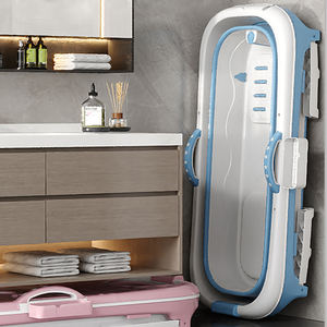 <span class=keywords><strong>Vasca</strong></span> da <span class=keywords><strong>Bagno</strong></span> <span class=keywords><strong>Pieghevole</strong></span> Portatile WANUO da 1,48m con Rullo Massaggiante per Piedi, Facile da Riporre, in Plastica, per Adulti - Product Image 1