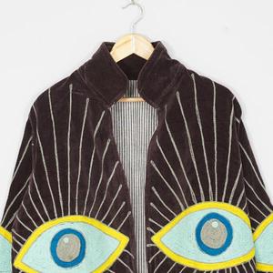 Luxury <b>Velvet</b> Suzani Jacket for <b>Women</b> Handmade Traditional Embroidered Bohemian Vintage Floral Fashion <b>Coat</b> OEM ODM Manufacturer - Product Image 2