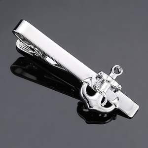 Pince à cravate <span class=keywords><strong>KERONG</strong></span> pour homme, design ancre et gouvernail, style français, plaqué or, accessoires de mariage transfrontaliers - Product Image 5