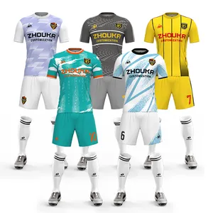 Chất Lượng Cao Bóng Đá Mặc Màu Xanh Lá Cây Bóng Đá Đồng Phục Kit Tùy Chỉnh Đội Bóng Đá Jersey Thiết Lập Tùy Chỉnh Bóng Đá Mỹ Jersey