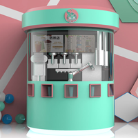 Nouvelle machine distributrice intelligente de thé à bulles et de café avec WeChat/Ali Pay, capacité de 150 à 200 pièces, utilisation intérieure/extérieure