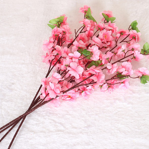 Branches artificielles de fleurs de pêcher Jessie, 63 cm, fleurs en soie rose pour mariage, décoration intérieure, utilisation en extérieur - Product Image 2