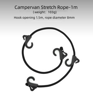 Corde élastique à double crochet pour l'extérieur, fixateur de bagages élastique, corde à linge de <span class=keywords><strong>camping</strong></span> pour voiture de <span class=keywords><strong>camping</strong></span> - Product Image 2