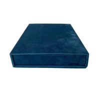 Boîte d'emballage de luxe en velours avec logo personnalisé en relief ou en creux, pelliculage mat, revêtement UV, carton ondulé et doublure en éponge pour produits oculaires