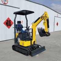 Mini-excavatrice Catapiller de 1,5 tonne fabriquée en Chine, avec chenilles en caoutchouc, utilisée pour les plantations, machine d'excavation
