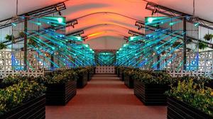 1000X500 Mm Khổng Lồ Trong Nhà LED Curtain Màn Hình Tường P3.91 Linh Hoạt Trong Suốt Màn Hình <span class=keywords><strong>OLED</strong></span> Hiển Thị Giá - Product Image 6