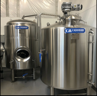 Cuve de Fermentation Électrique en Acier Inoxydable de 200L avec Agitateur et Contrôle PLC pour Mélange de Lait et Produits Chimiques
