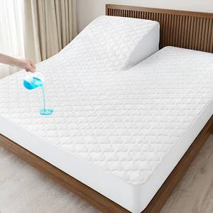 Funda de Colchón <span class=keywords><strong>Ajustable</strong></span> Tamaño King, Impermeable, Personalizada, Calidad de Hotel, Antideslizante, Acolchada - Product Image 1