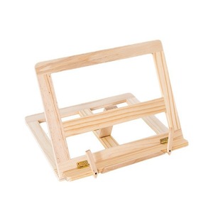 Wooden Book Stand With Adjustable Clips 23.8x29.9cm For Reading Desk Organizers - Product Image 4