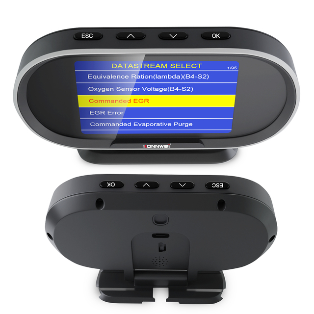 KONNWEI KW206 Auto Car Digital Display, Universal 12V OBD2 Scanner Gasoline Diesel Hybrid Car Check Engine Light Diagnostic Tool
