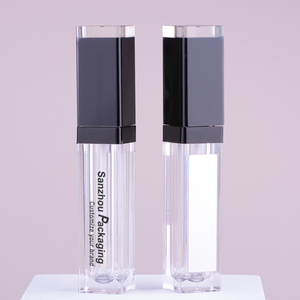 Hộp Đựng Son Bóng Hình Vuông Màu Hồng Sang Trọng 7Ml Có Đèn <span class=keywords><strong>Led</strong></span> Và Gương Để Đóng Gói Mỹ Phẩm - Product Image 4