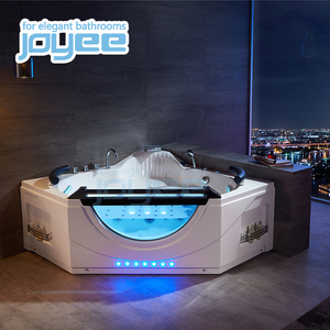 JOYEE Prix bas <span class=keywords><strong>Baignoire</strong></span> de massage à remous <span class=keywords><strong>triangulaire</strong></span> pour salle de bain Petite <span class=keywords><strong>baignoire</strong></span> <span class=keywords><strong>triangulaire</strong></span> d'angle avec lumière LED - Product Image 3