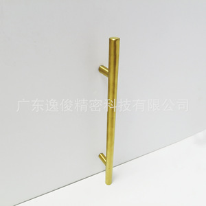 Tiradores de Muebles de Acero Inoxidable 8007, Diseño Minimalista Dorado, Herrajes para Gabinetes, Duraderos - Product Image 3