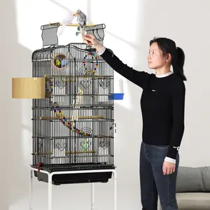 Upgraded 92cm Height Big Large Cages For Birds Finches Budgies With An Heightened Chassis