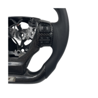 Accessoires d'intérieur de voiture personnalisés, volant en Fiber de carbone recouvert de cuir noir pour Lexus ES300 IS250 GS350 Sports