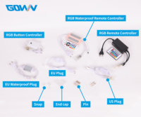 Bande lumineuse LED néon de haute qualité, monocolore, 110V 220V, prise SMD 5050 2835, bande LED, connecteur de prise standard UE, US, CN