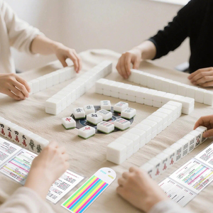 Mahjong <b>Card</b> Line Finder Highlighter Tape, Mahjong Line Highlighter Stripe, Transparent Sticky <b>Card</b> Markers Tabs, Mahjong Game - Product Image 6