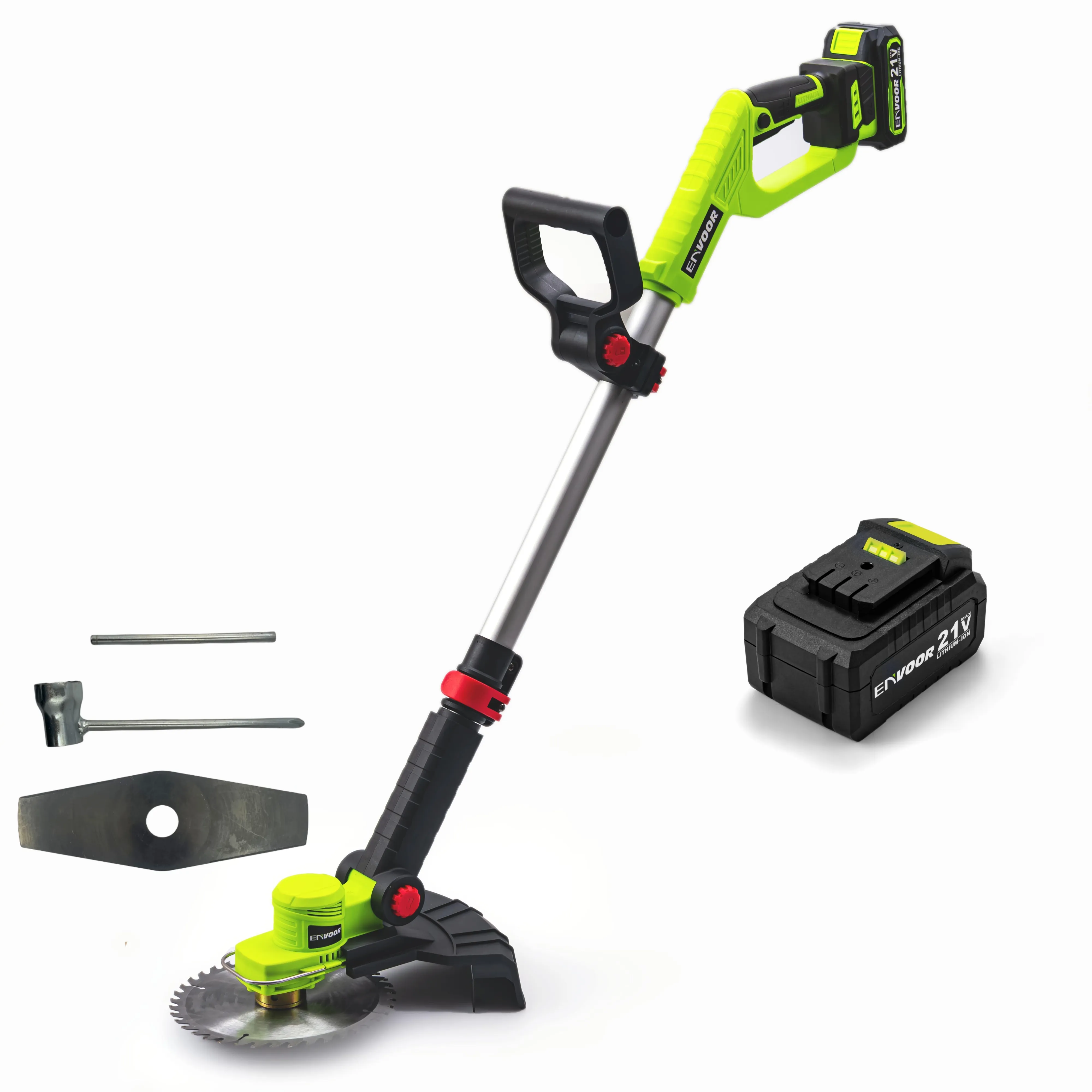 Tuingereedschap 21V Handheld Grastrimmer Tak Lithium Batterij Draadloze Bosmaaier