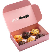 Boîte d'Emballage Personnalisée de Luxe Biodégradable pour Desserts, Biscuits, Macarons, Pâtisseries et Donuts, en Papier Recyclé, Grande Taille, avec Logo
