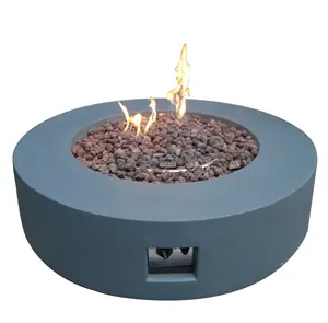 18 "H x 42" W 콘크리트 프로판 가스 야외 화재 구덩이 테이블