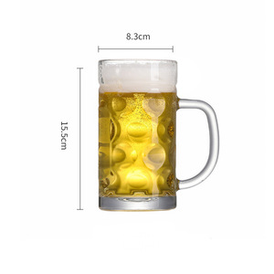 Factory Wholesale Cheap Logo Clear Blown <strong>Beer</strong> Mug <strong>World</strong> Football Wine <strong>Glass</strong> <strong>Cup</strong> <strong>Beer</strong> Set Craft Pilsner <strong>Beer</strong> <strong>Glass</strong> With Handle - Product Image 3