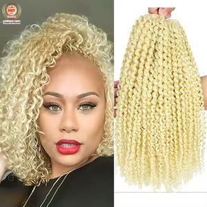 ผมถักโครเชต์สปริงทวิสต์ 12 นิ้ว สีออมเบร ผมแท้ 613 ลอนหยิกแบบแอฟโฟร  ต่อผมแบบถักโครเชต์ - Product Image 2