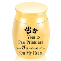 Urna para Mascotas en Oferta, Urna Funeraria de Metal para Cremación de Perros y Gatos, Recipiente Conmemorativo para Guardar Cenizas de Mascotas