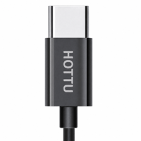 Écouteurs noirs de type C avec haut-parleur en cuivre de 10 mm, casque filaire avec câble TPE de 1,2 m et micro intégré