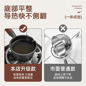 Custom Made Mini Cast Iron Fry Pan Round Durable Portable For Dumplings And <b>Eggs</b> Hand Wash Only - Product Image 5