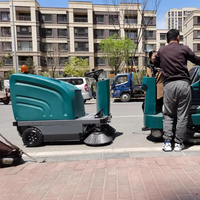 Nouvelle balayeuse électrique automatique pour extérieur, largeur de balayage 1200 mm, alimentée par batterie, pour trottoirs et ateliers