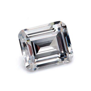 Circonita Cúbica Sintética de Corte <span class=keywords><strong>Esmeralda</strong></span>, Color Blanco, Tamaño Pequeño, Precio al por Mayor - Product Image 2