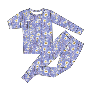 Ensemble <span class=keywords><strong>pyjama</strong></span> en bambou 2 pièces pour tout-petits garçons et filles bébés enfants - Product Image 1