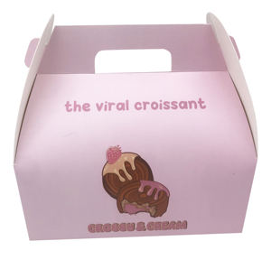 Boîtes cadeaux roses Boîtes en papier pour gâteaux Boîtes à cupcakes faciles à assembler pour boulangerie - Product Image 4