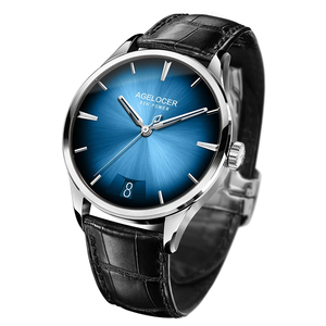 นาฬิกา AGELOCER Original Budapest รุ่น 316L สแตนเลสสตีล สำหรับผู้ชาย ดีไซน์ธุรกิจ หน้าปัดแสดงวันที่แบบปฏิทินขนาดใหญ่ ระบบอัตโนมัติ พร้อมกล่อง - Product Image 2