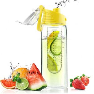 Botella de Agua de Tritán Plástico de 24oz Libre de BPA para Infusión de Frutas Detox - Product Image 5