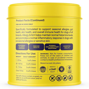 Probiotiques OEM/ODM pour chiens contre les allergies et les démangeaisons - Friandises à mâcher molles riches en protéines pour la santé de la peau et du pelage - Product Image 4