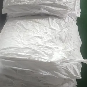White colour 100% cotton fabric cutting waste