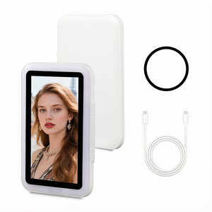 Monitor inalámbrico magnético para selfies con luz LED de 3 colores para transmisión en vivo de vlogs con teléfono. - Product Image 3
